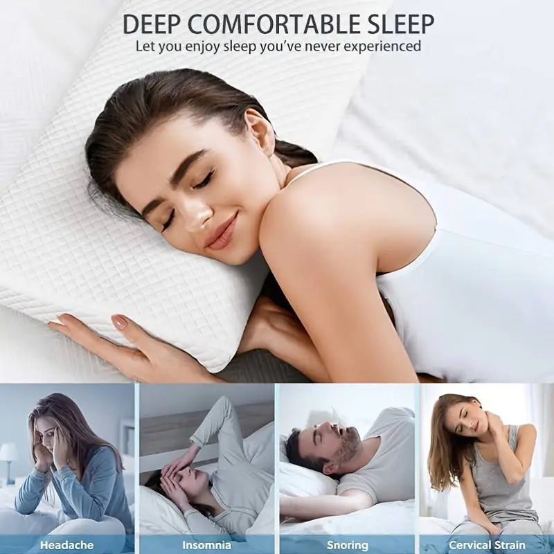 Memory Foam Bed Pillow for Bedroom or Dorm Room