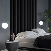 Nordic Bedroom Pendant Light - Modern Glass Ball Decor